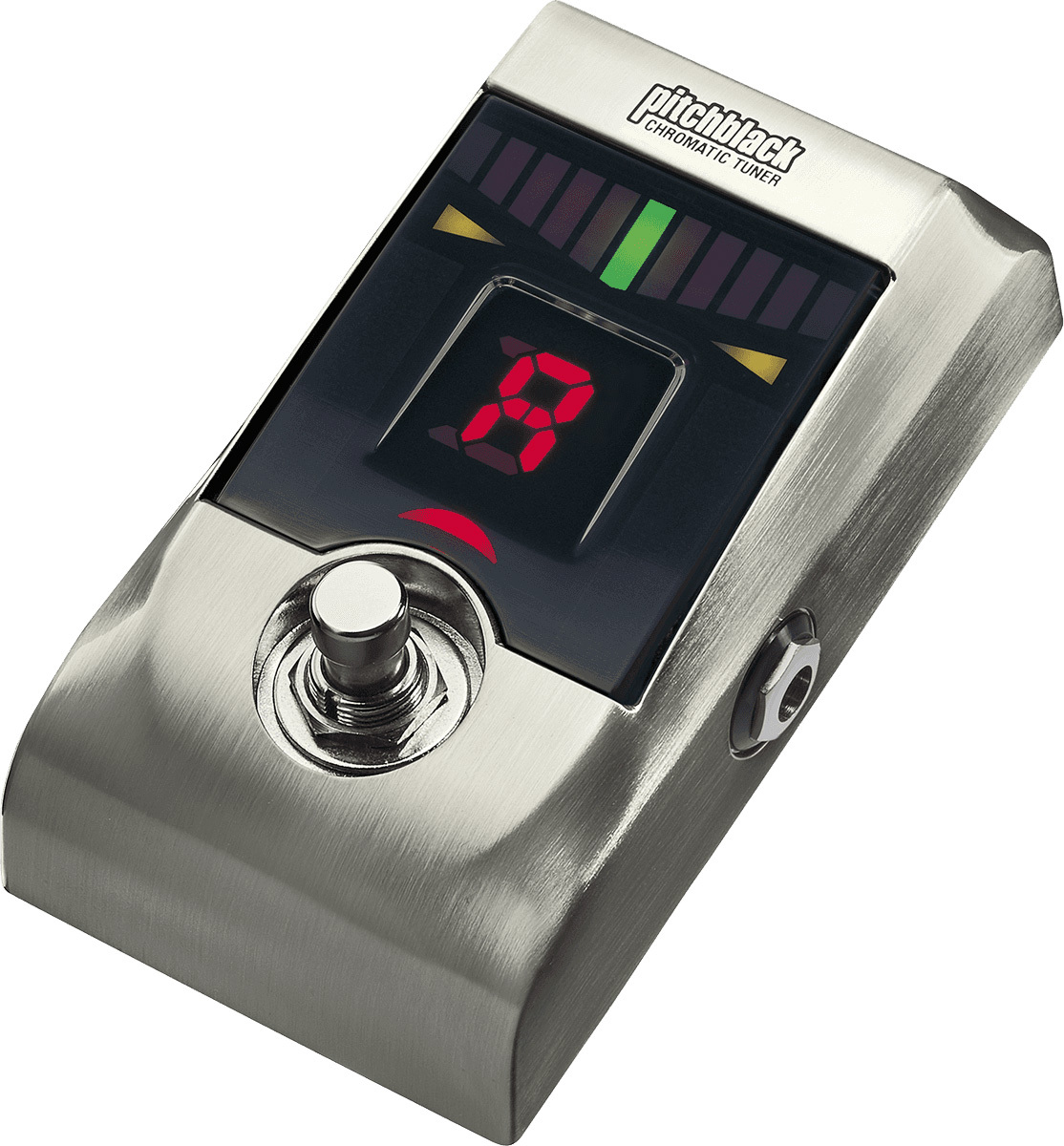Korg Pitchblack Pedal Tuner Brushed Nickel - Pedale Accordeur - Main picture