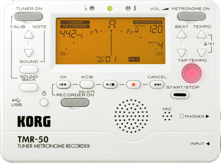 Korg Tmr50 White - Accordeur - Main picture