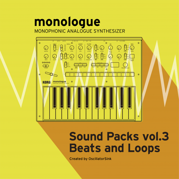 Korg Monologue, Pack de son pour Korg Monologue, Synthéthiseur, Son analogique