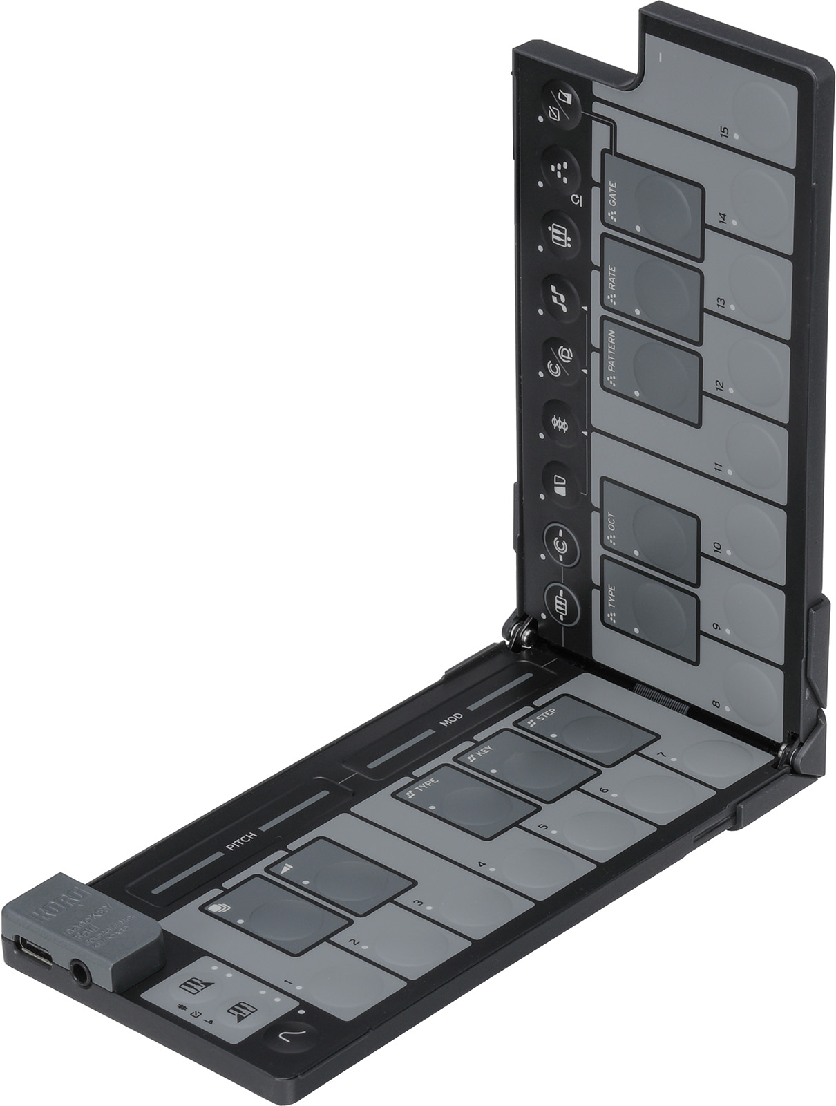 Korg Nanokey Fold Clavier Maitre Pliable - Noir - ContrÔleur Midi - Variation 2