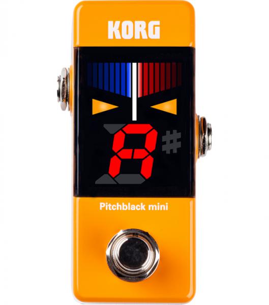 Accordeur en pedale Korg Pitchblack Mini Pedal Tuner - Orange