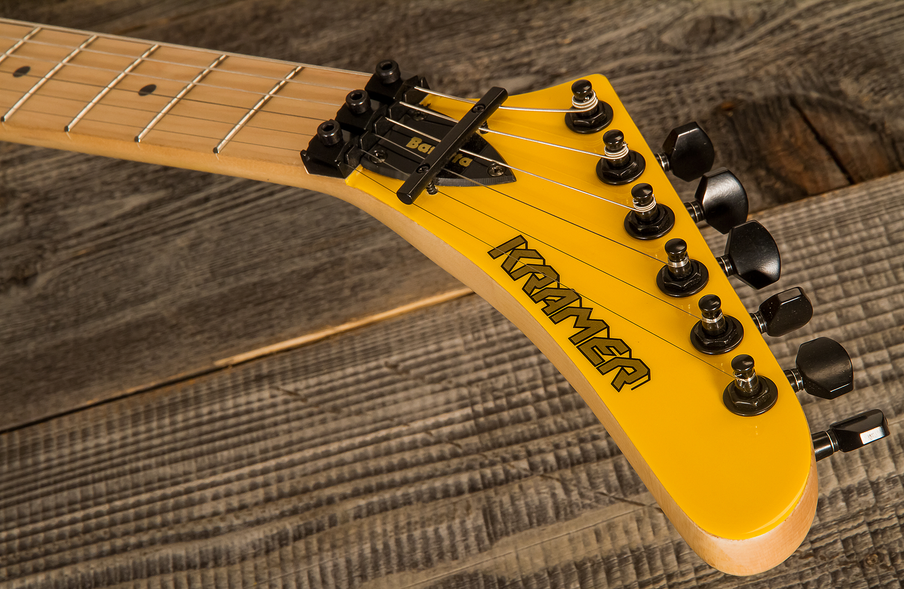 Kramer Baretta H Seymour Duncan Fr Mn - Bumblebee Yellow - Guitare Électrique Forme Str - Variation 4