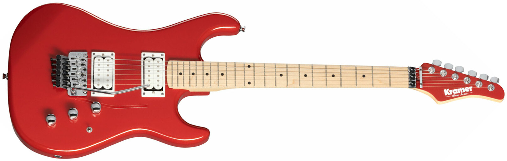Kramer Pacer Classic 2h Fr Mn - Scarlet Red Metallic - Guitare Électrique Forme Str - Main picture