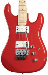 Guitare électrique forme str Kramer Pacer Classic - Scarlet red metallic