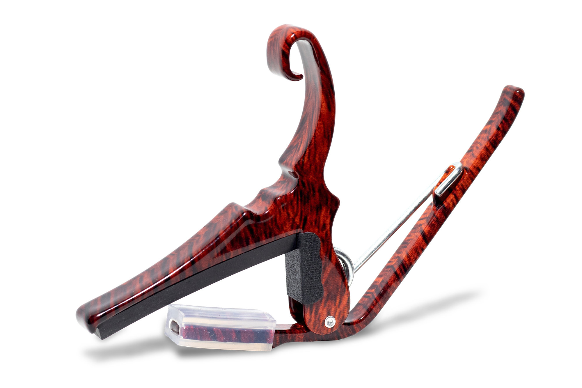 Kyser Capodastre Guitare Acoustique Quick-change Kg6 DÉco Bois - Couleur Bois De Rose - Capodastre & Fatfinger - Variation 1