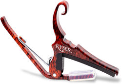 Capodastre guitare acoustique Quick-Change KG6 déco bois - Couleur Bois de rose