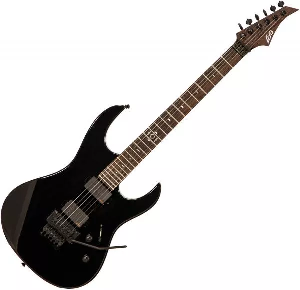 Guitare électrique solid body Lag Arkane Custom Bédarieux #023294 - Black