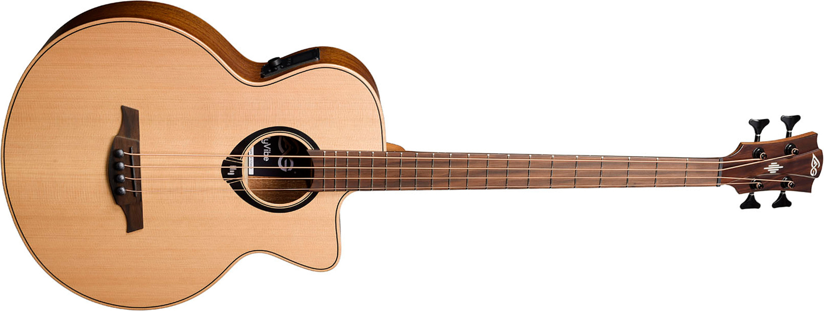 Lag Hv10bce Hyvibe H2 Bass Cw Shsc Cedre Khaya Bra - Natural - Basse Acoustique - Main picture