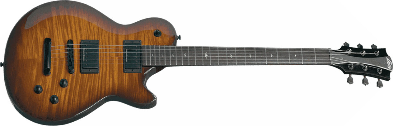 Lag Imperator 200 Hh Ht Rw - Brown Shadow - Guitare Électrique Single Cut - Main picture