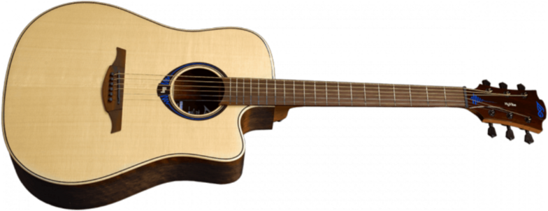 Lag Thv20dce Hyvibe Dreadnought Epicea/ovangkol Cw - Naturel - Guitare Electro Acoustique - Main picture