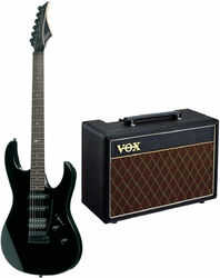 Pack guitare électrique Lag Arkane A60 Pack +VOX Pathfinder 10 +Accessoires - Black