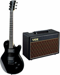 Pack guitare électrique Lag Imperator I60 Pack +VOX Pathfinder 10 +Accessoires - Black