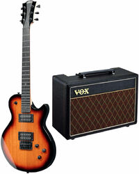 Pack guitare électrique Lag Imperator I60 Pack +VOX Pathfinder 10 +Accessoires - Tobacco sunburst