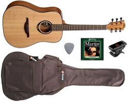 Pack guitare acoustique Lag - Natural satin