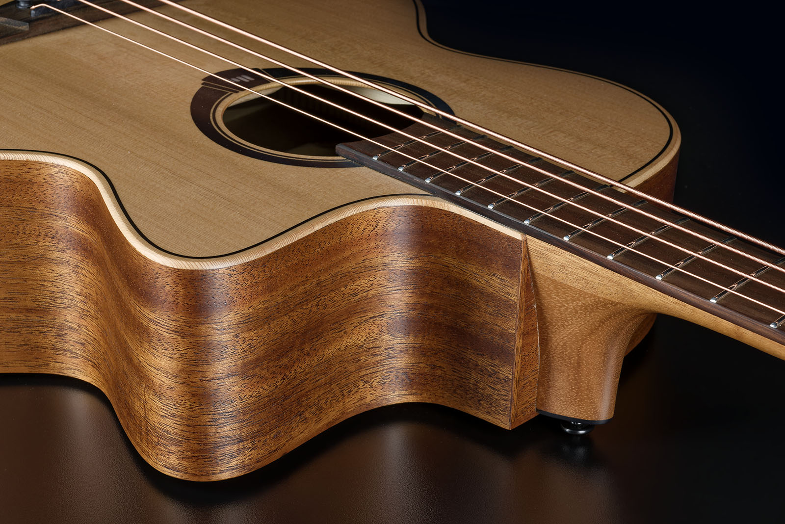 Lag Hv10bce Hyvibe H2 Bass Cw Shsc Cedre Khaya Bra - Natural - Basse Acoustique - Variation 3