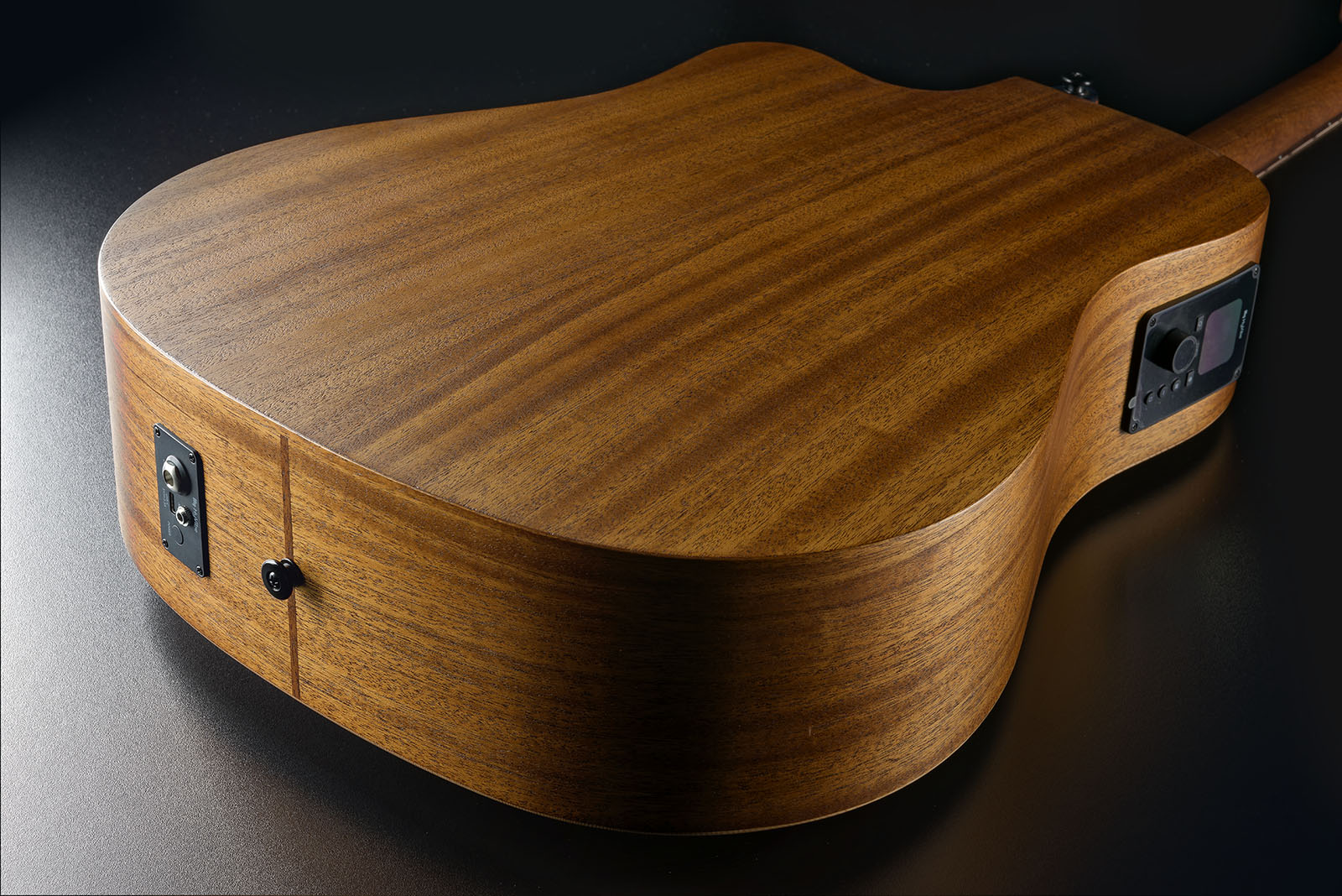 Lag Hv10dce Hyvibe H2 Dreadnought Cw Cedre Khaya Bra - Natural - Guitare Folk - Variation 4