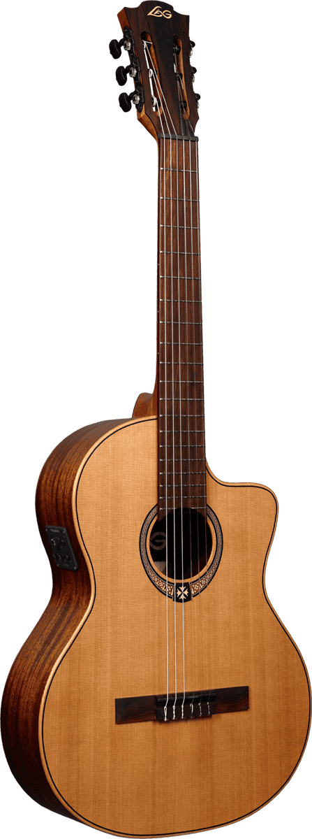 Lag Occitania Oc170ce 4/4 Cw Cedre Khaya Rw - Naturel Satin - Guitare Classique Format 4/4 - Variation 2
