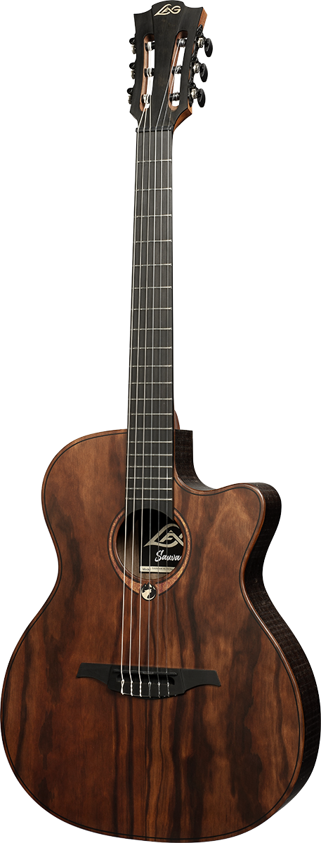 Lag Sauvage Nylon Cutaway Electro Br - Naturel - Guitare Classique Format 4/4 - Variation 1