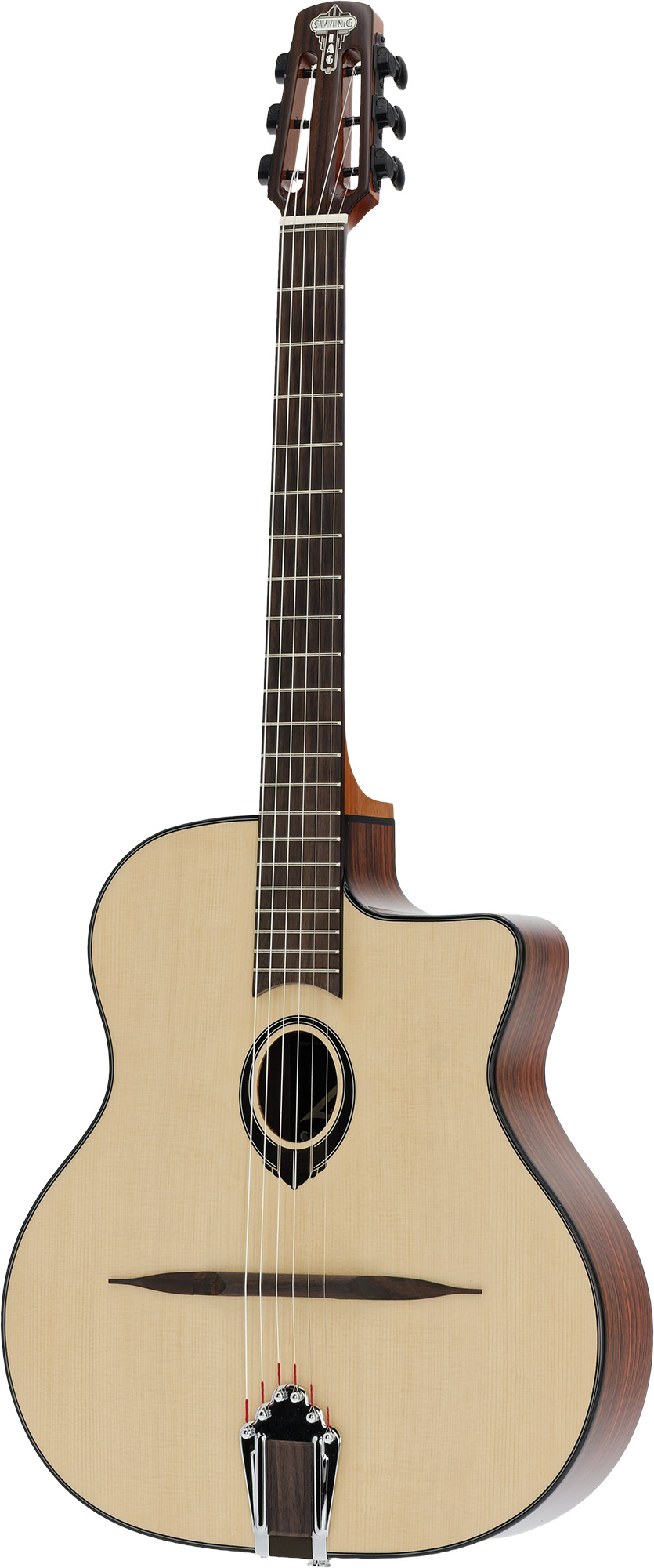 Lag Sl200 Solid Spruce + Housse - Natural - Guitare Manouche - Variation 1
