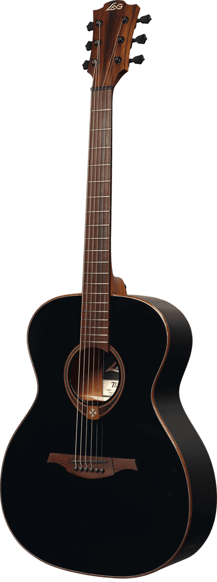 Lag T118a Tramontane Auditorium Cedre Khaya Bro - Black - Guitare Acoustique - Variation 1