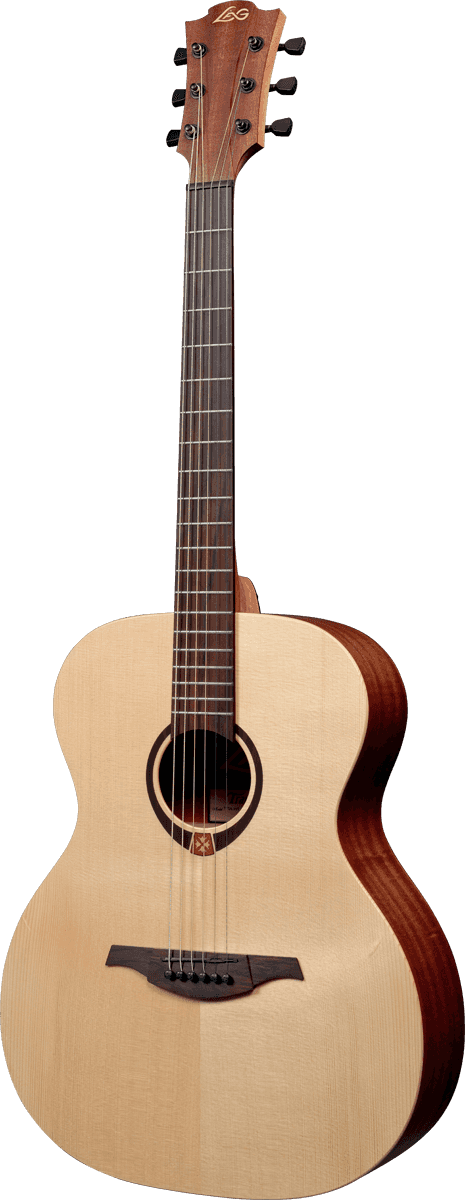 Lag T70a-hit Tramontane Auditorium Epicea Sapele - Naturel Satin - Guitare Acoustique - Variation 2