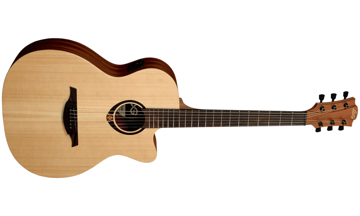 Lag T70ace Tramontane Auditorium Cw Epicea Sapele Bro - Naturel Satin - Guitare Electro Acoustique - Variation 4