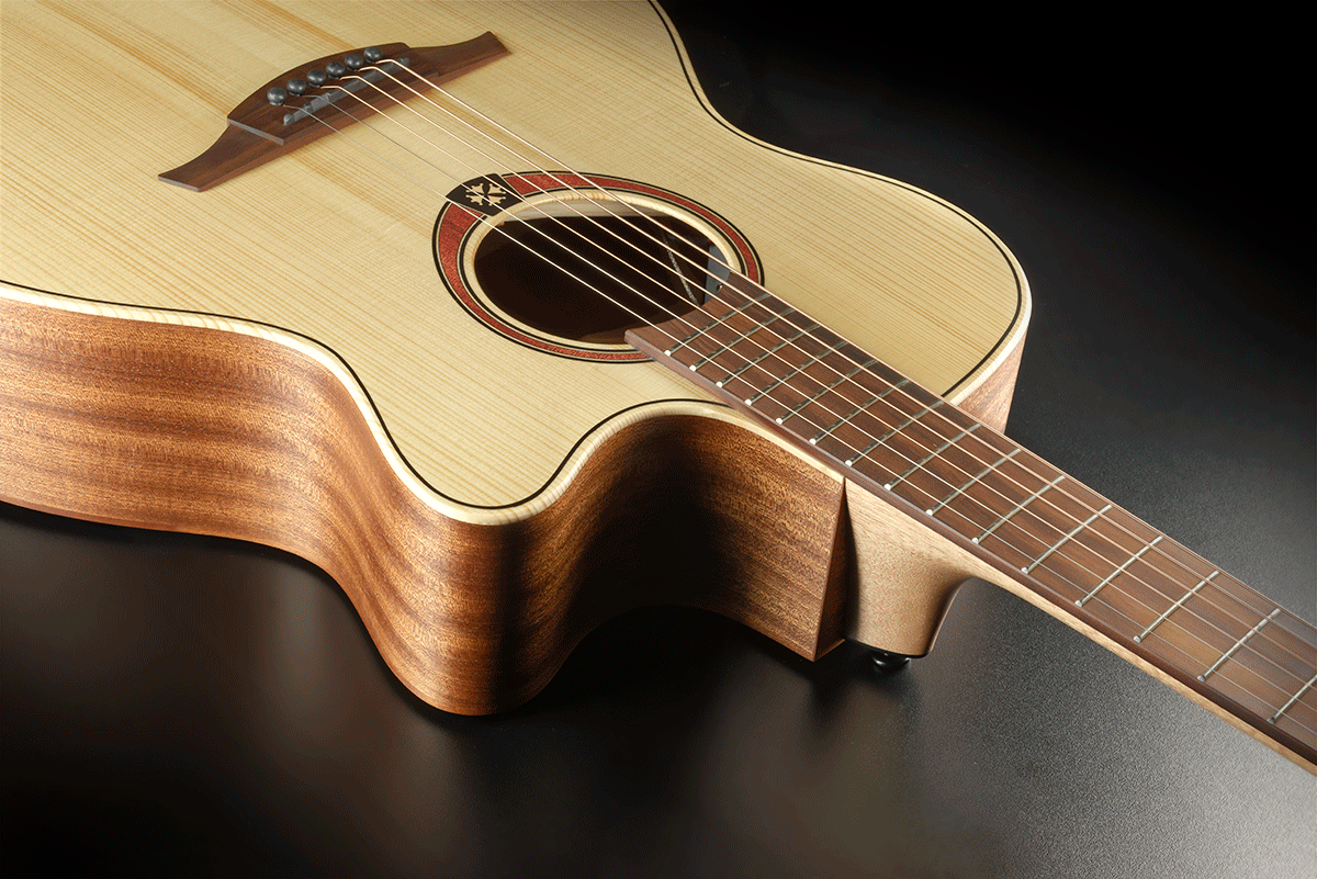 Lag T70ace Tramontane Auditorium Cw Epicea Sapele Bro - Naturel - Guitare Electro Acoustique - Variation 1