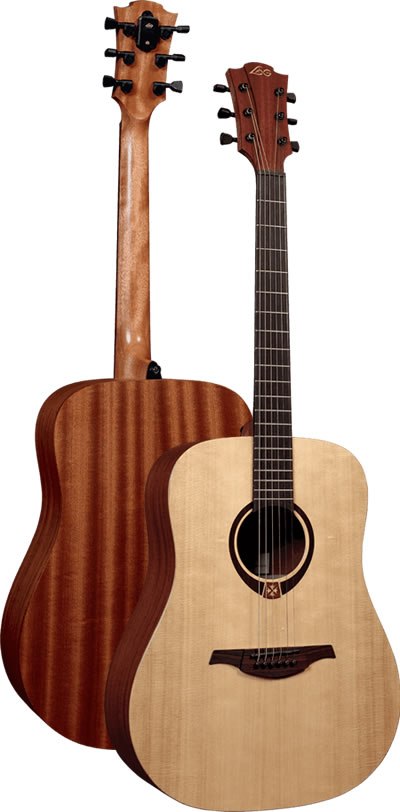 Lag T70d Tramontane Dreadnought Epicea Sapele Bro - Naturel Satin - Guitare Acoustique - Variation 3