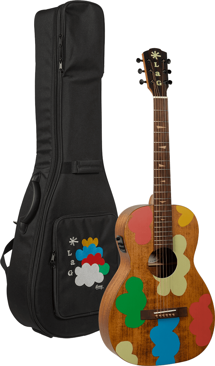 Lag Vianney Travel Signature Edition Limitee Telethon  Epicea Acajou - Naturel - Guitare Acoustique Voyage - Variation 6