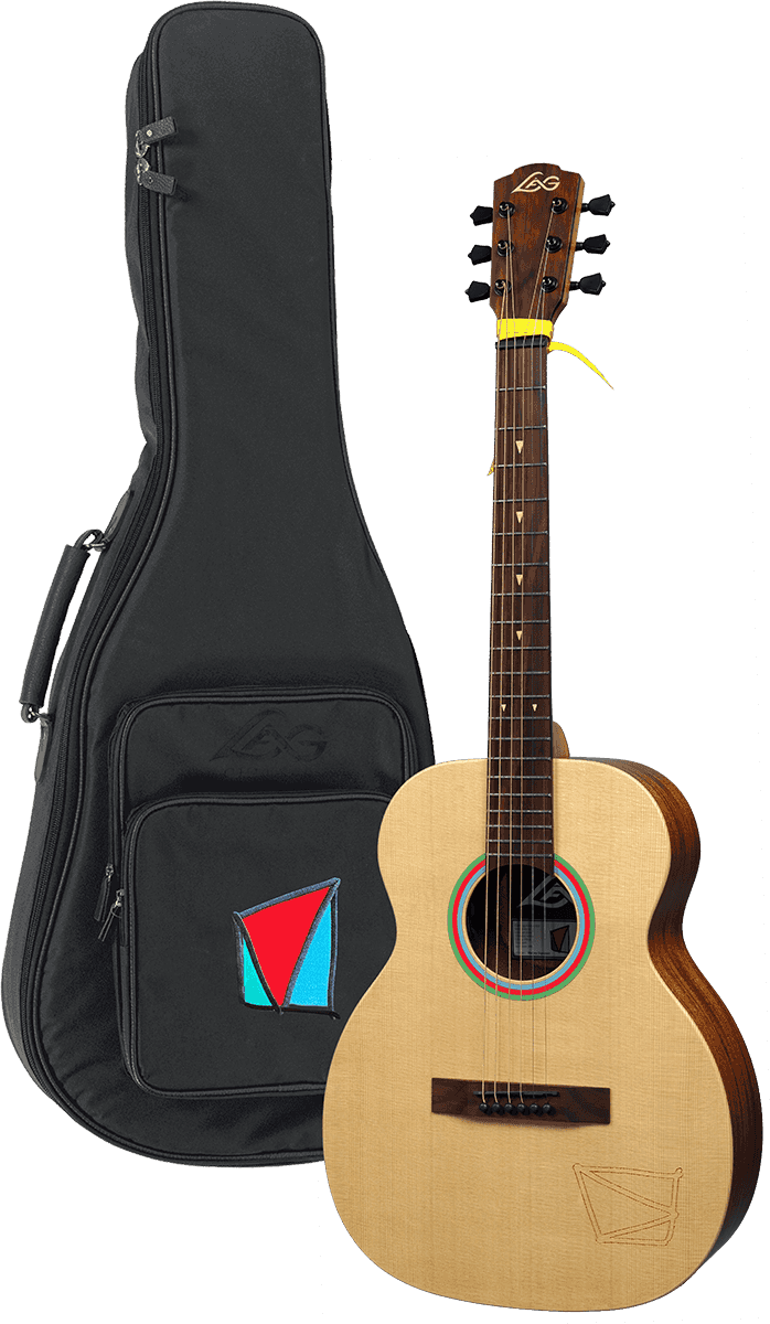 Lag Vianney Travel Signature Epicea Acajou - Natural Satin - Guitare Acoustique Voyage - Variation 5