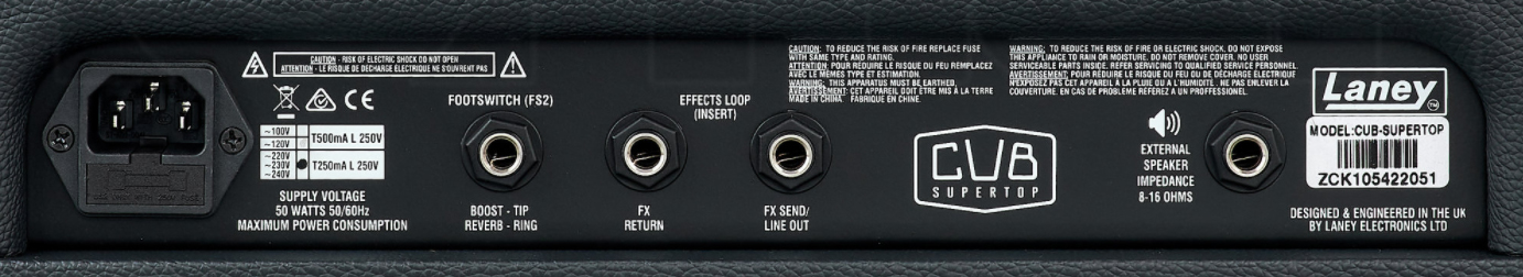 Laney Cub-supertop Head 1/15w - Ampli Guitare Électrique TÊte / PÉdale - Variation 3