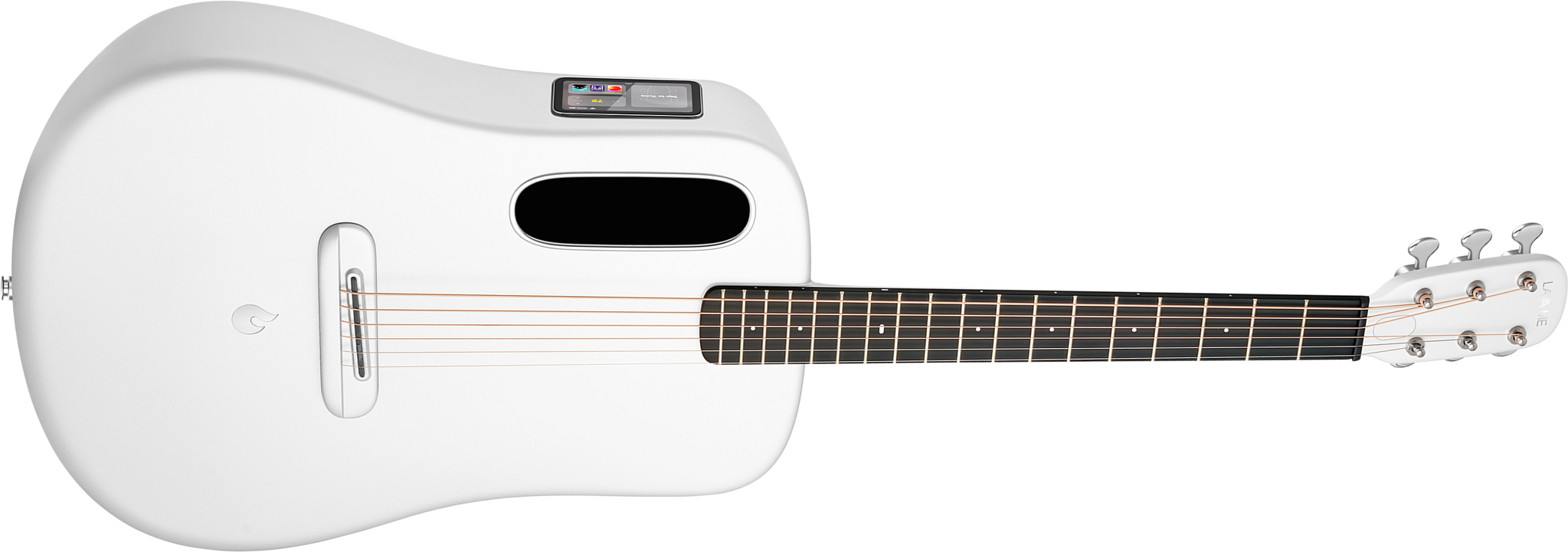 Lava Music Lava Me 4 Carbon 38 +airflow Bag - White - Guitare Acoustique Voyage - Main picture