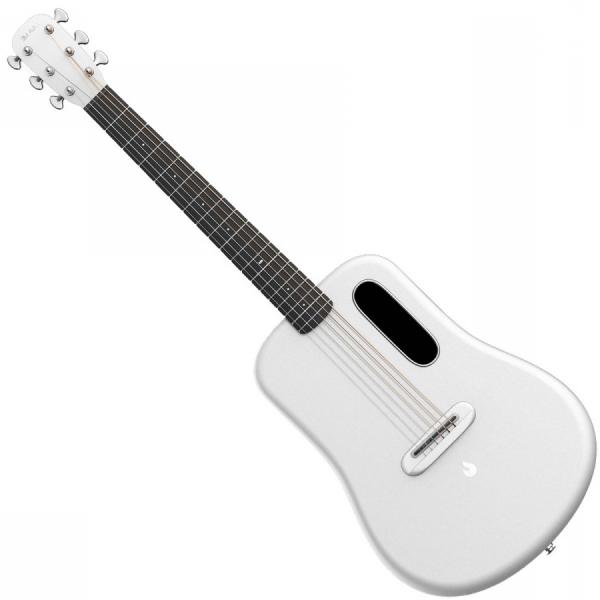 Lava music Lava Me 3 38 LH +Space Bag - white Travel acoustic guitar