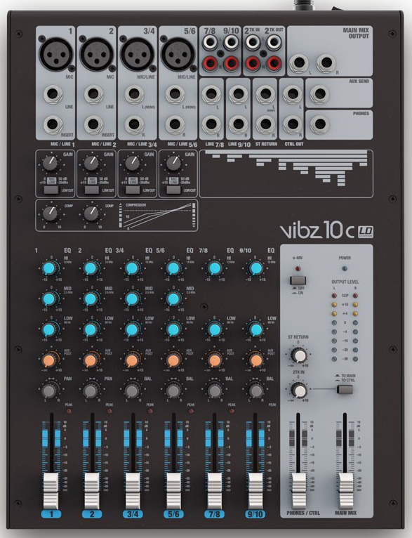 Ld Systems Vibz 10 C - Table De Mixage Analogique - Main picture