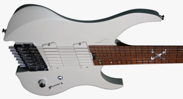 Guitare électrique multi-scale Legator Ghost G7FA 10th Anniversary - alpine white