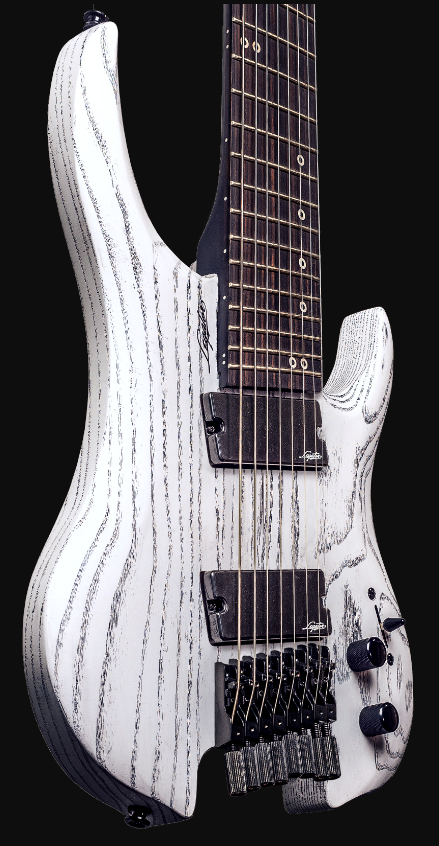 Legator Ghost G8fp Performance 8c Multiscale 2h Ht Ph - White - Guitare Électrique Multi-scale - Variation 2