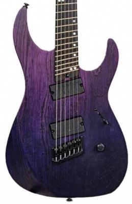 Guitare électrique solid body Legator Ninja Performance N6FP - Iris fade