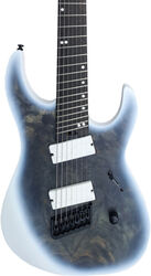 Guitare électrique multi-scale Legator Ninja Overdrive N7FOD - Black ice