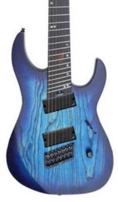 Guitare électrique multi-scale Legator Ninja Performance N7FP - Cali cobalt