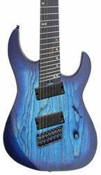 Guitare électrique multi-scale Legator Ninja Performance N7FP - Cali cobalt