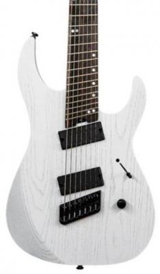 Guitare électrique multi-scale Legator Ninja Performance N7FP - White