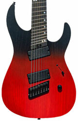 Guitare électrique multi-scale Legator Ninja Performance N7FP - Crimson