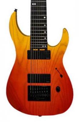 Guitare électrique baryton Legator Ninja Performance N8EP - Cali sunset