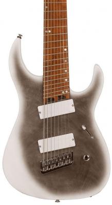 Guitare électrique multi-scale Legator Ninja Overdrive N8FOD - Black ice