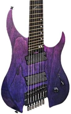 Guitare électrique multi-scale Legator Ghost Performance G7FP - Iris fade