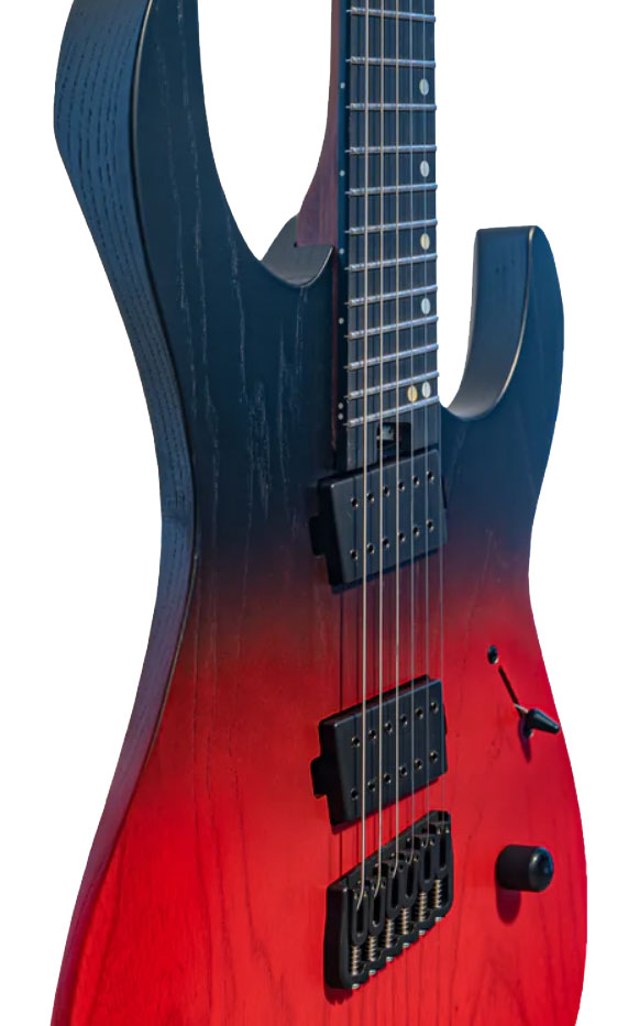 Legator Ninja N6fp Performance Multiscale 2h Ht Eb - Crimson - Guitare Électrique Multi-scale - Variation 2