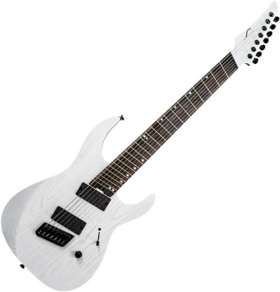 Guitare électrique multi-scale Legator Ninja Performance N7FP - White