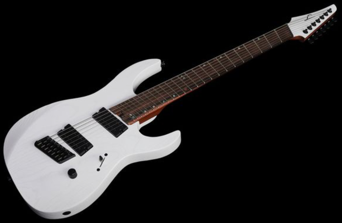 Legator Ninja N7fp Performance 7c Multiscale 2h Ht Eb - White - Guitare Électrique Multi-scale - Variation 2