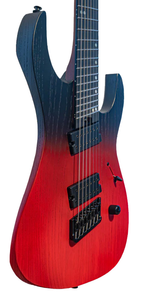 Legator Ninja N7fp Performance Multiscale 2h Ht Eb - Crimson - Guitare Électrique Multi-scale - Variation 2