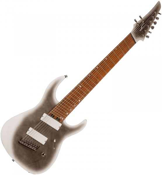 Guitare électrique multi-scale Legator Ninja Overdrive N8FOD - Black ice